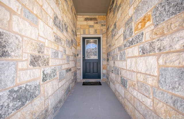 14755 Grey Egret Run, San Antonio, TX 78253 - view of exterior entry with stone siding