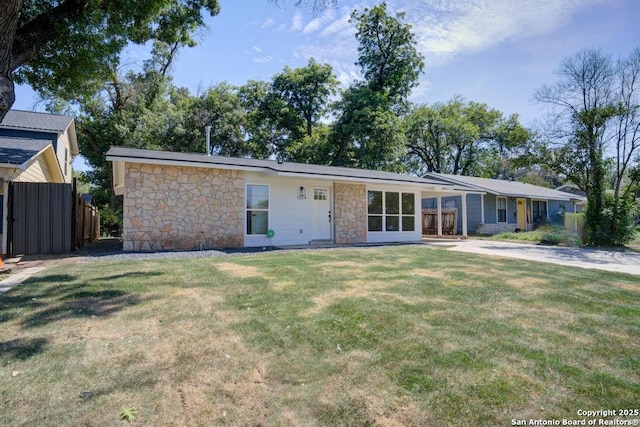 1514 Arroya Vis, San Antonio, TX 78213 - view of front of property with stone siding