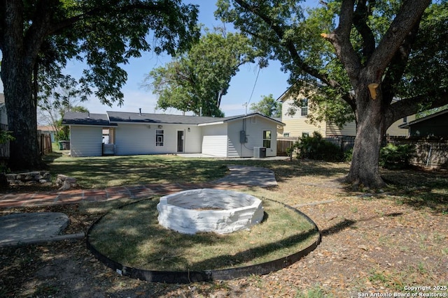 1514 Arroya Vis, San Antonio, TX 78213 - back of house with cooling unit and a patio