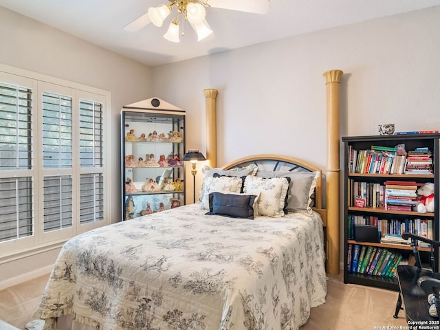 6 Oakwell Farms, San Antonio, TX 78218 - bedroom featuring carpet flooring and a ceiling fan