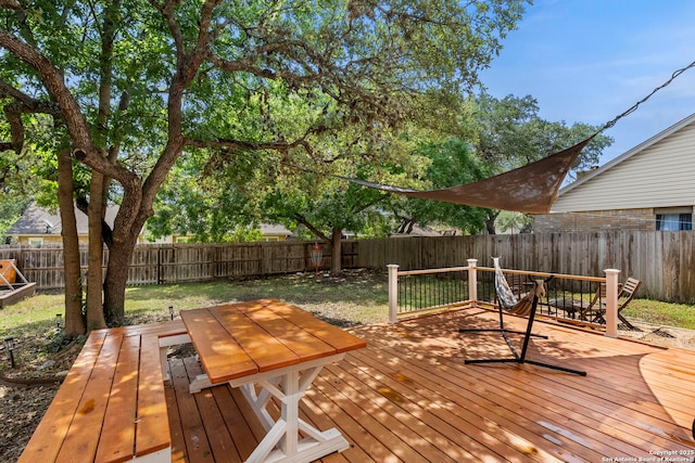 7306 Park W, San Antonio, TX 78250 - deck with outdoor dining space