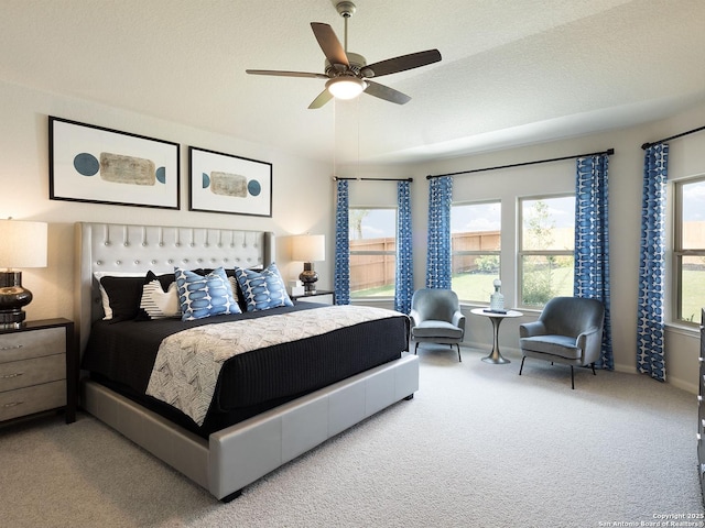 9921 Paladin Rdg, San Antonio, TX 78254 - carpeted bedroom featuring a ceiling fan and baseboards