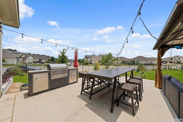 112 La Cima, Boerne, TX 78006 - view of patio featuring a residential view and outdoor dining area