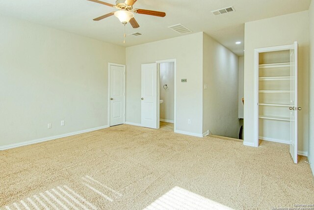 12902 Gypsophila, San Antonio, TX 78253 - unfurnished bedroom featuring carpet floors, baseboards, and a ceiling fan