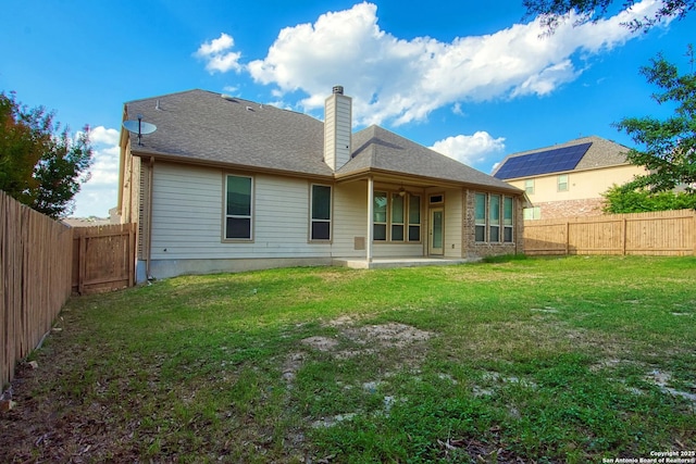12902 Gypsophila, San Antonio, TX 78253 - back of property featuring a chimney and a patio