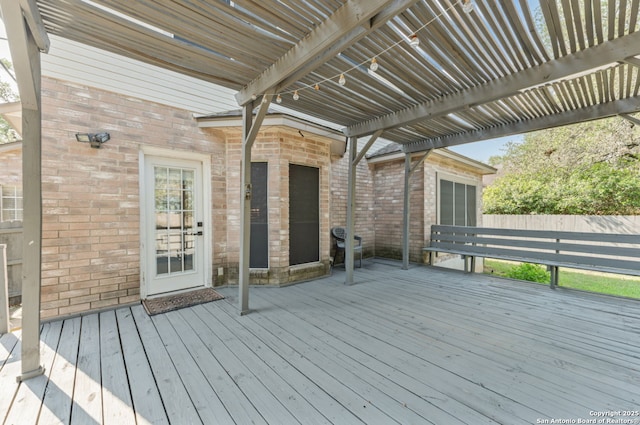 17915 Crystal Knl, San Antonio, TX 78258 - deck featuring a pergola
