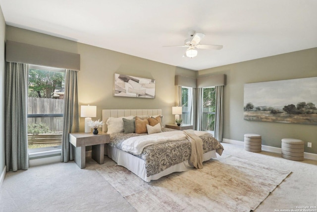 15643 Cloud Top, San Antonio, TX 78248 - bedroom with carpet floors, ceiling fan, and baseboards