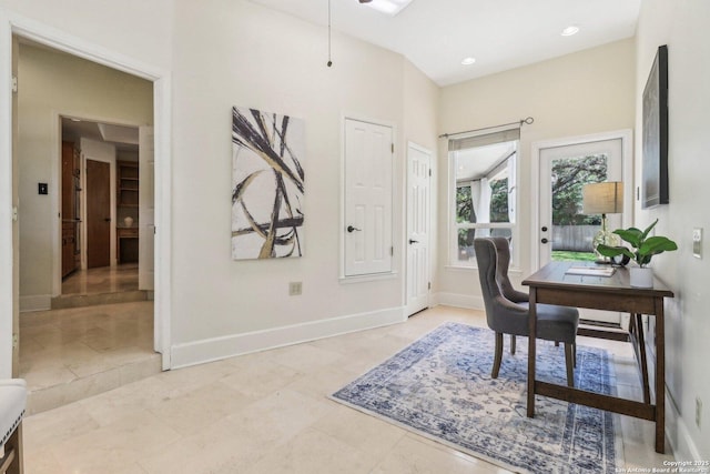 15643 Cloud Top, San Antonio, TX 78248 - office featuring baseboards and recessed lighting