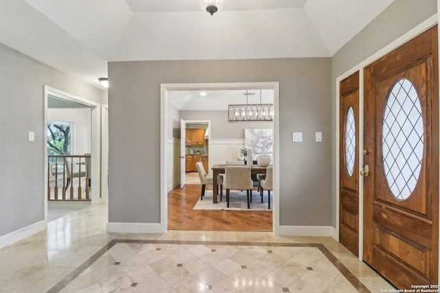 15643 Cloud Top, San Antonio, TX 78248 - foyer featuring inlaid floor details and baseboards