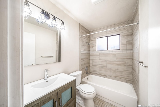 3202 Morning Crk, San Antonio, TX 78247 - full bath with toilet, vanity, and bathing tub / shower combination