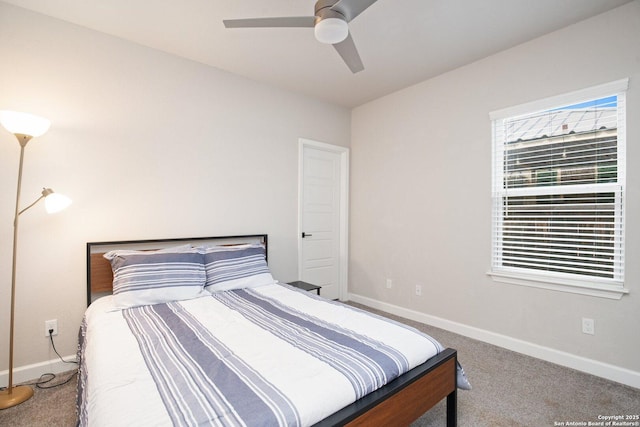 239 Porter, San Antonio, TX 78210 - carpeted bedroom featuring baseboards and a ceiling fan