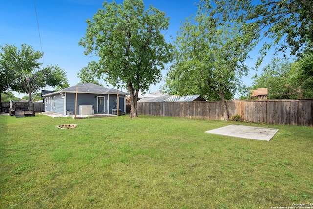239 Porter, San Antonio, TX 78210 - view of yard with a fire pit and a patio area
