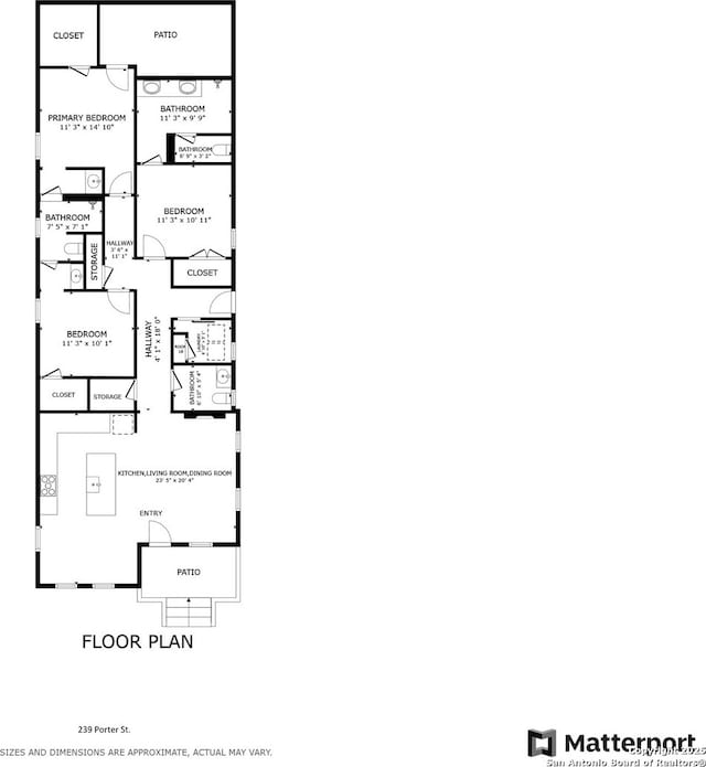 239 Porter, San Antonio, TX 78210 - home floor plan