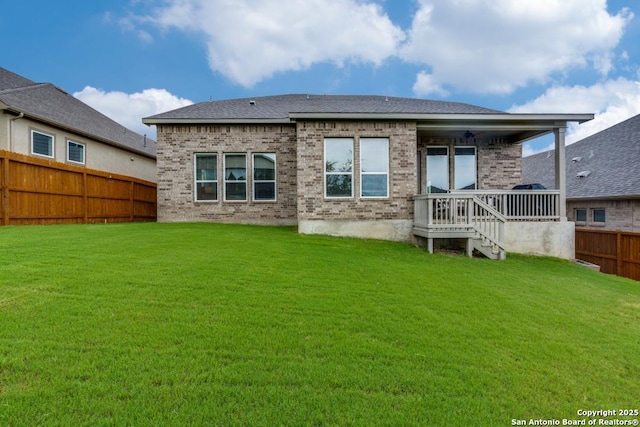 28806 Oldlyme, San Antonio, TX 78260 - rear view of house featuring brick siding