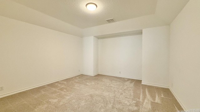 10828 Bango Farms, San Antonio, TX 78254 - spare room featuring carpet floors, a textured ceiling, and baseboards