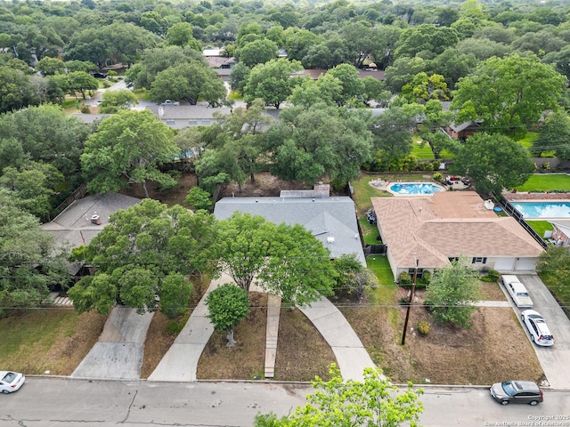 371 Pike, San Antonio, TX 78209 - bird's eye view of a pool area
