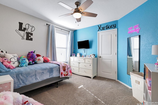 29416 Autumn Copper, Bulverde, TX 78163 - bedroom featuring carpet flooring and ceiling fan