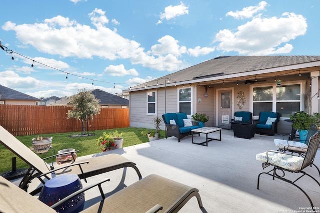 29416 Autumn Copper, Bulverde, TX 78163 - view of patio / terrace with an outdoor living space