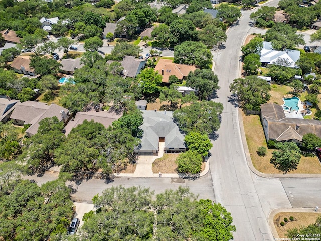 2002 Encino Vly, San Antonio, TX 78259 - aerial perspective of suburban area featuring a pool area