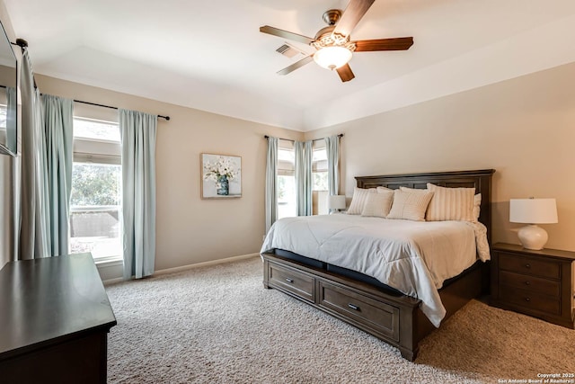 6502 Amber Oak, San Antonio, TX 78249 - bedroom featuring carpet flooring, baseboards, and a ceiling fan