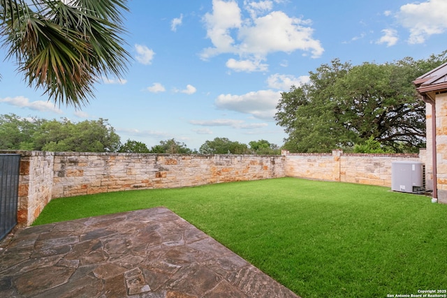 208 Cascade Caverns, Boerne, TX 78015 - view of yard featuring a patio and cooling unit
