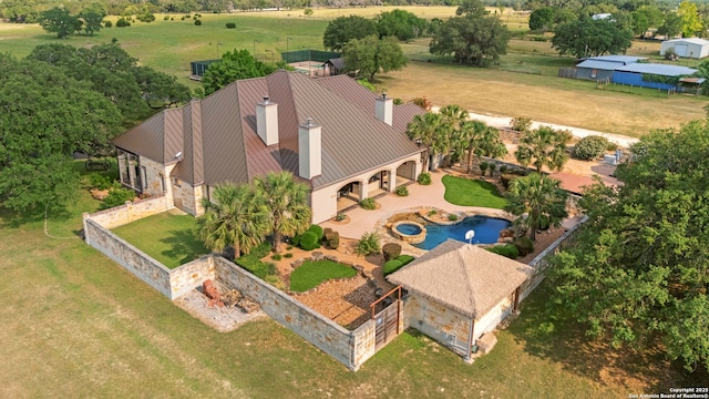 208 Cascade Caverns, Boerne, TX 78015 - overview of rural landscape with a pool
