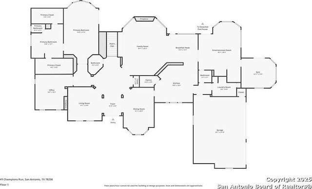 41 Champions Run, San Antonio, TX 78258 - property floor plan