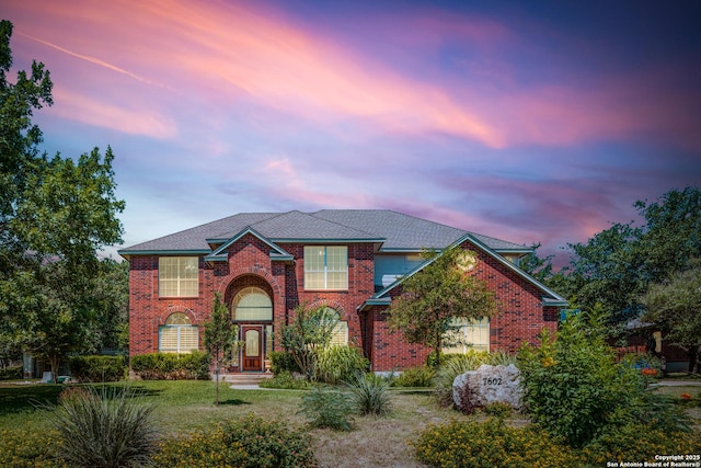 7602 Steeple, San Antonio, TX 78256 - traditional-style home featuring brick siding and a front lawn