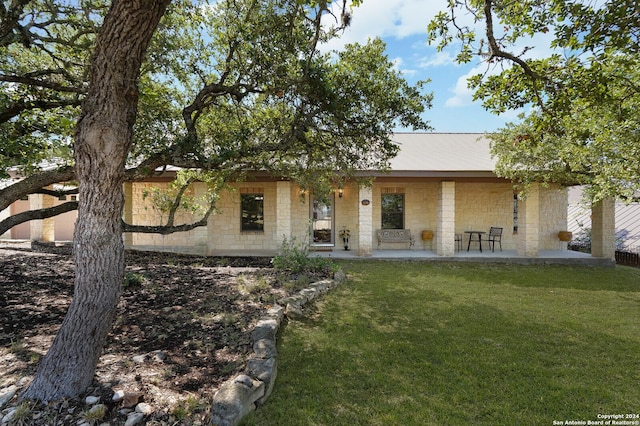 25927 Echo Mtn, San Antonio, TX 78260 - view of front facade with a front yard