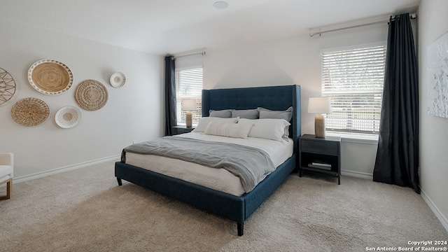 14623 Clay Ridge Run, San Antonio, TX 78253 - bedroom featuring carpet, multiple windows, and baseboards