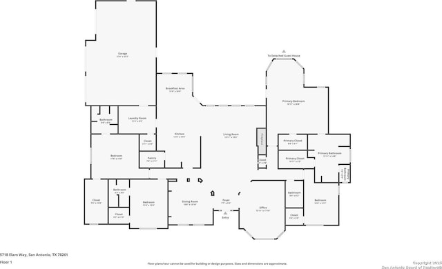 5718 Elam Way, San Antonio, TX 78261 - property floor plan