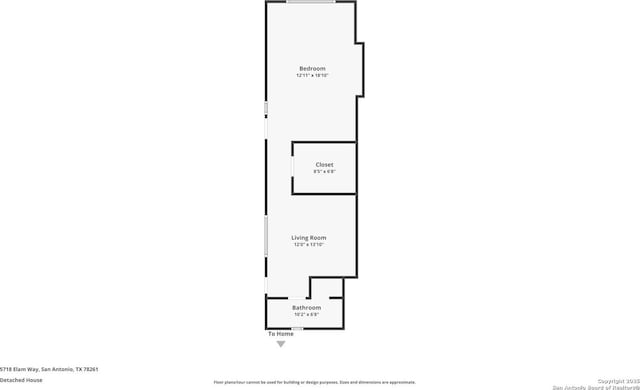 5718 Elam Way, San Antonio, TX 78261 - floor plan / room layout