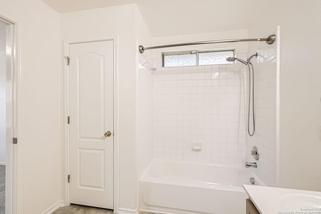 9215 Granberry, Universal City, TX 78148 - bathroom featuring vanity and washtub / shower combination