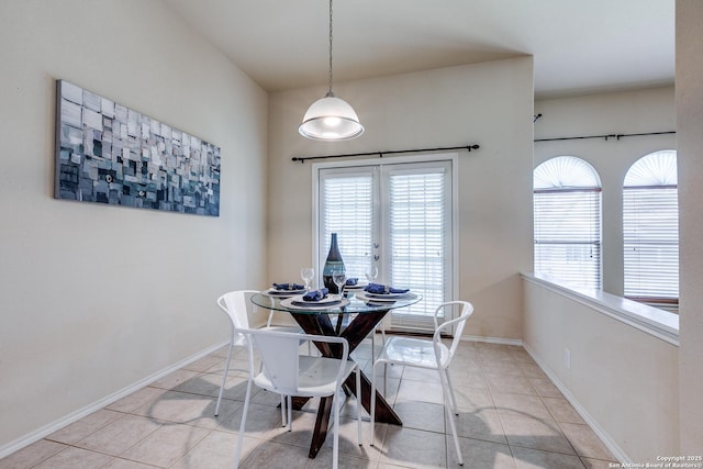 2710 Trinity Rdg, San Antonio, TX 78261 - dining area featuring light tile patterned floors, healthy amount of natural light, and baseboards