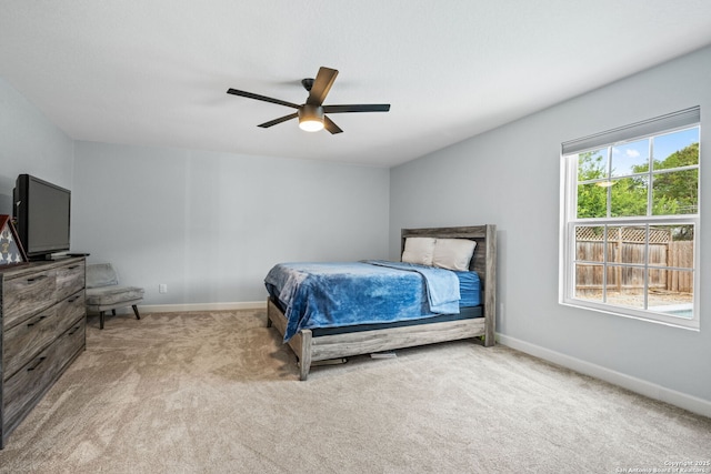 108 Bryn Mawr Dr, San Antonio, TX 78209 - bedroom featuring carpet floors, baseboards, and a ceiling fan