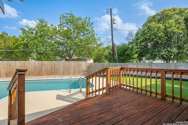 108 Bryn Mawr Dr, San Antonio, TX 78209 - view of swimming pool featuring a wooden deck