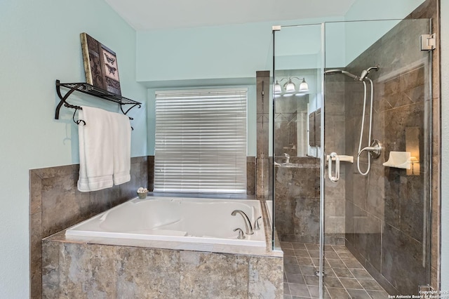 28 Cutter Grn, San Antonio, TX 78248 - bathroom with a shower stall and a garden tub