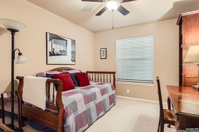 28 Cutter Grn, San Antonio, TX 78248 - carpeted bedroom with baseboards and ceiling fan