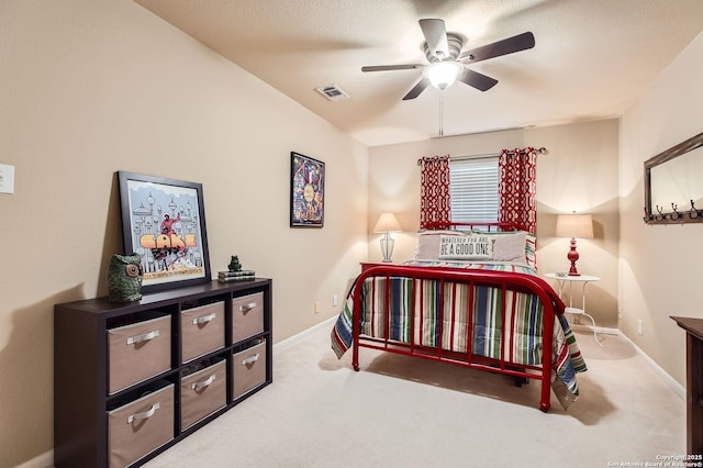 28 Cutter Grn, San Antonio, TX 78248 - bedroom with carpet flooring, baseboards, and ceiling fan