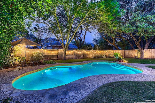 28 Cutter Grn, San Antonio, TX 78248 - view of swimming pool featuring a fenced backyard