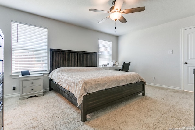 13323 Spike Rush, San Antonio, TX 78254 - bedroom with carpet, baseboards, and ceiling fan