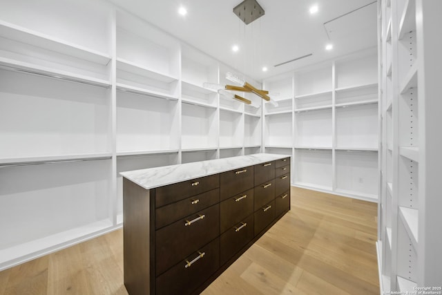 24607 Cliff Line, San Antonio, TX 78257 - spacious closet with light wood-style flooring and attic access
