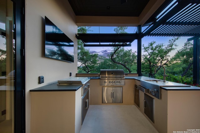 24607 Cliff Line, San Antonio, TX 78257 - view of patio / terrace featuring a pergola