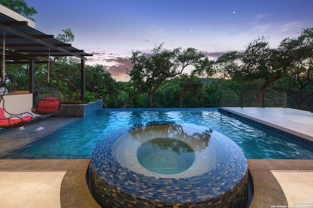 24607 Cliff Line, San Antonio, TX 78257 - view of pool with a pool with connected hot tub