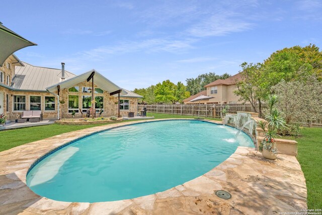 121 Maderas, Seguin, TX 78155 - view of pool with a patio and an outdoor hangout area