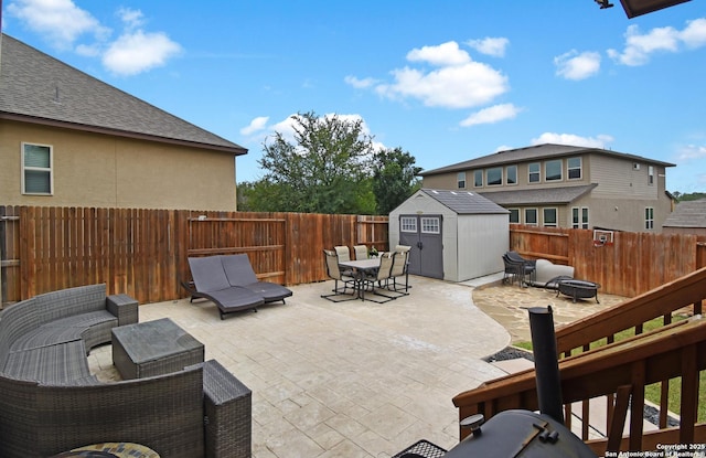 14139 Sam Houston, San Antonio, TX 78253 - fenced backyard featuring outdoor dining area and a patio area