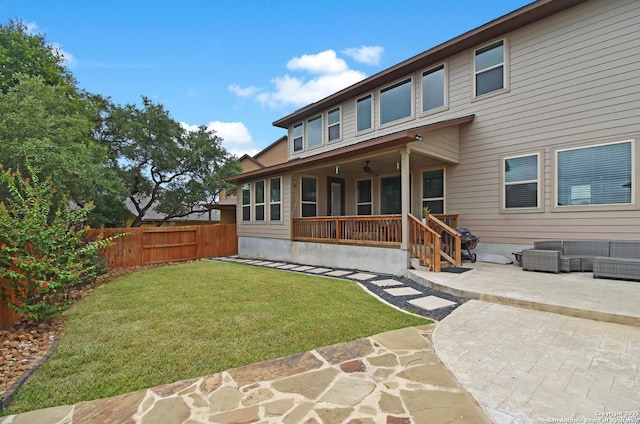 14139 Sam Houston, San Antonio, TX 78253 - rear view of house featuring a patio area and outdoor lounge area