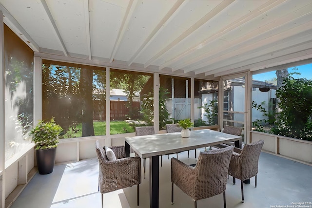 6518 Spring Hurst Dr, San Antonio, TX 78249 - sunroom / solarium with outdoor dining area
