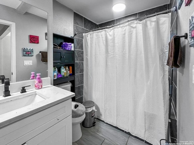 4338 Golden Spice, San Antonio, TX 78222 - bathroom featuring vanity and a shower with shower curtain