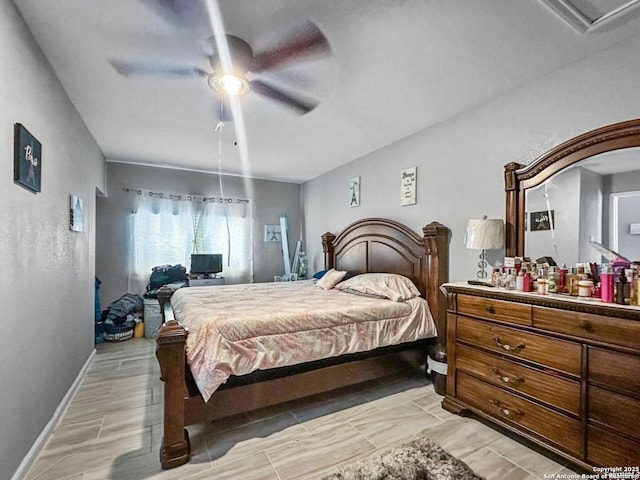 4338 Golden Spice, San Antonio, TX 78222 - bedroom with wood tiled floors and a ceiling fan